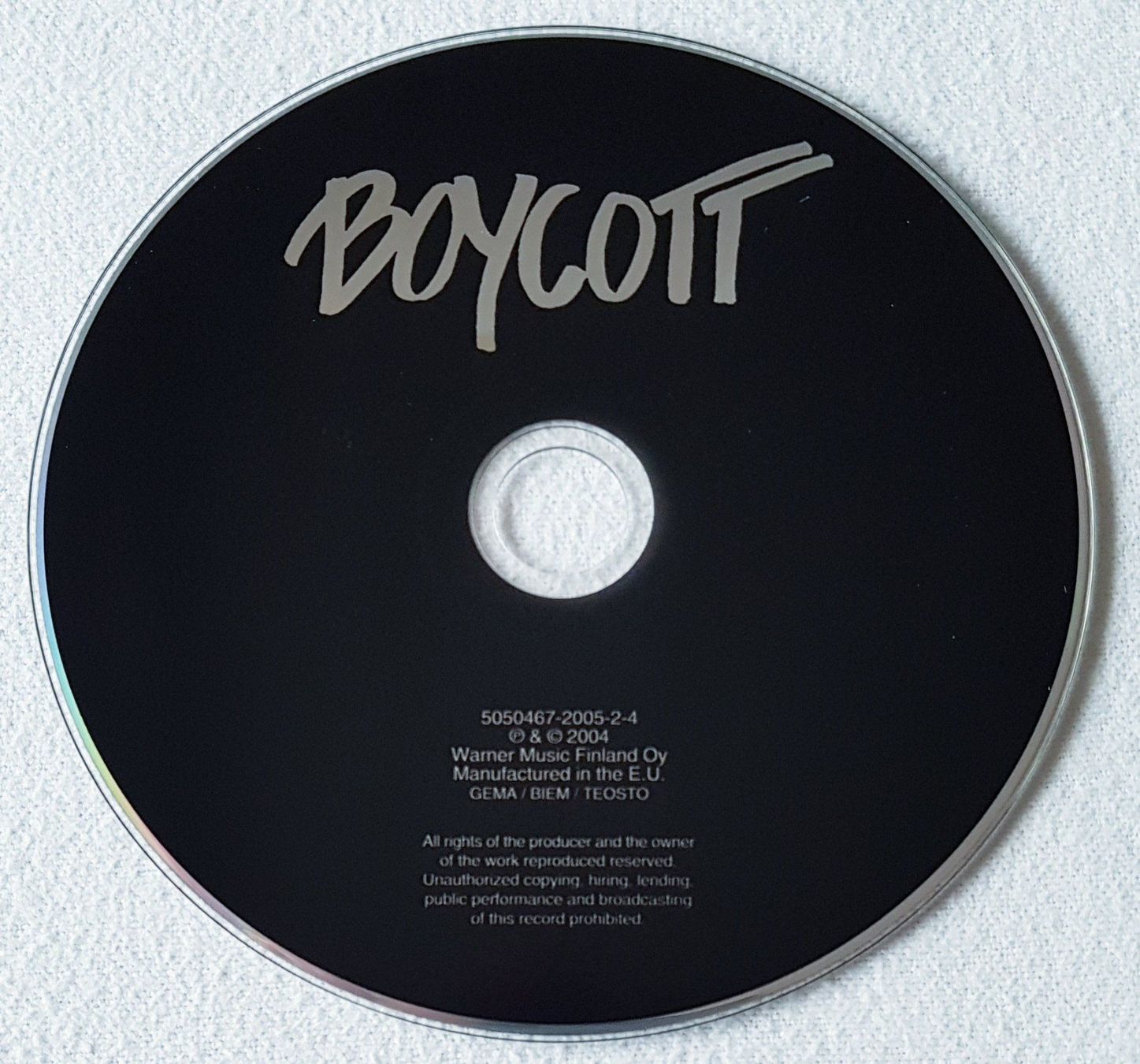 CD: Boycott - Boycott - CD - 1987 / 2004 - Finland Press – Usato da Uster venduto da Zardodel 2