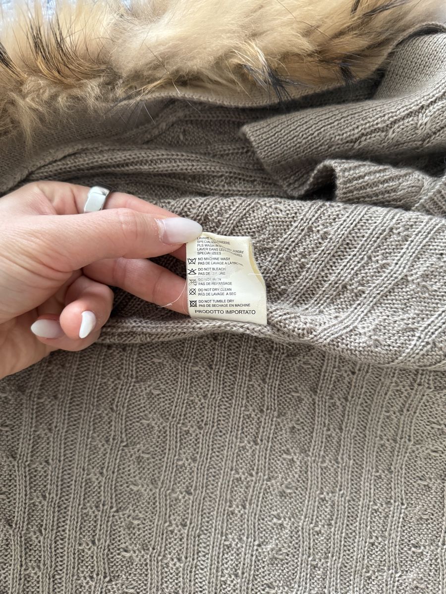 Altro in Moda donna: Leonardo Strickponcho mit Echtpelz Gr. M – Usato da Oberentfelden venduto da natyra 5