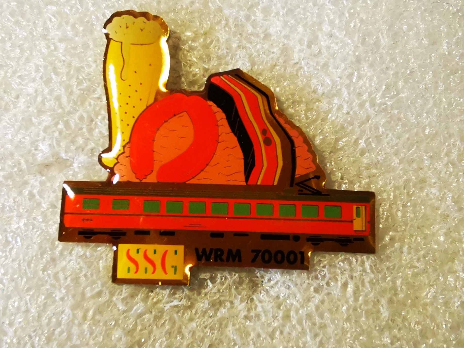 Placchette & Badge: Ansteckpin 197: Eisenbahn SSG – Usato da Oppligen venduto da Pin-Fall-Shop