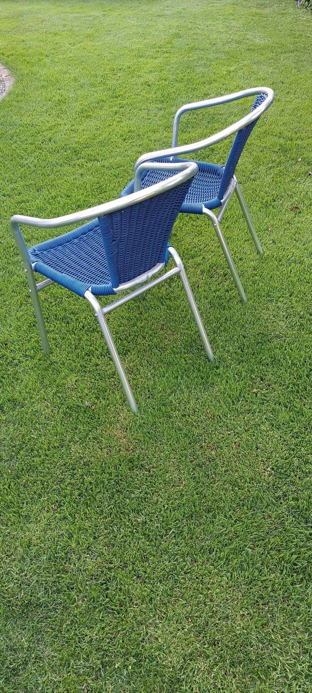 Sedie: 2 blaue Gartenstühle – Usato da Lupfig venduto da Robob2 1