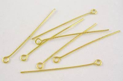 Penna & Evidenziatori: 12 Kettelstifte  goldfarbig 40mm – Nuovo (secondo la descrizione) da Alpnachstad venduto da perlengaby