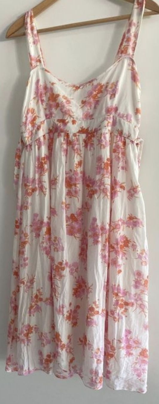 Zara Vestiti: Sommerkleid Blumenmuster Baumwolle -Seide – Usato da Burgdorf venduto da fuby
