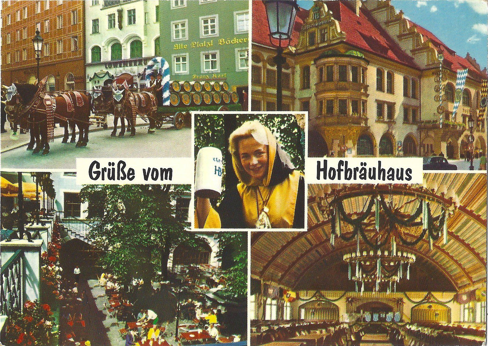 Cartoline postali: Grüsse  vom  Hofbräuhaus – Usato da Bütschwil venduto da Jackson1A