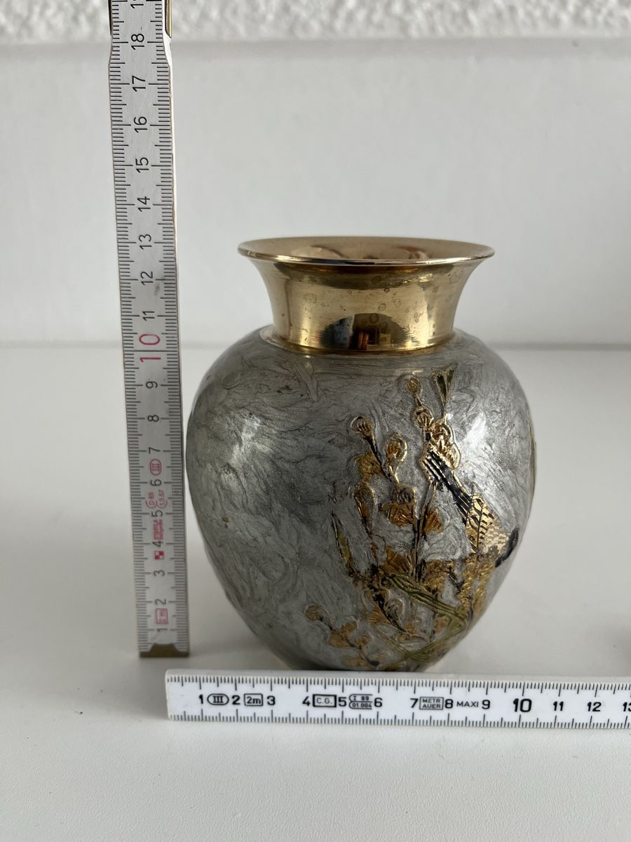 Vasen & Gefässe: Messing Vase emailliert – Gebraucht aus Wetzikon ZH von seli03 8