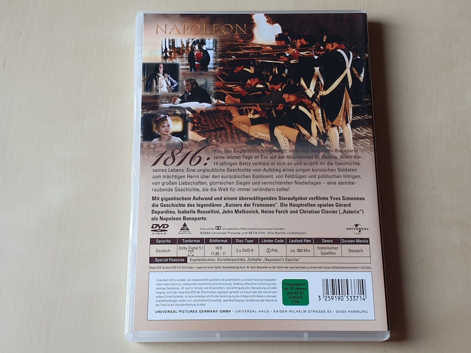 Tous les DVDs: Napoleon – D'occasion à Stansstad par collectorsshop 1