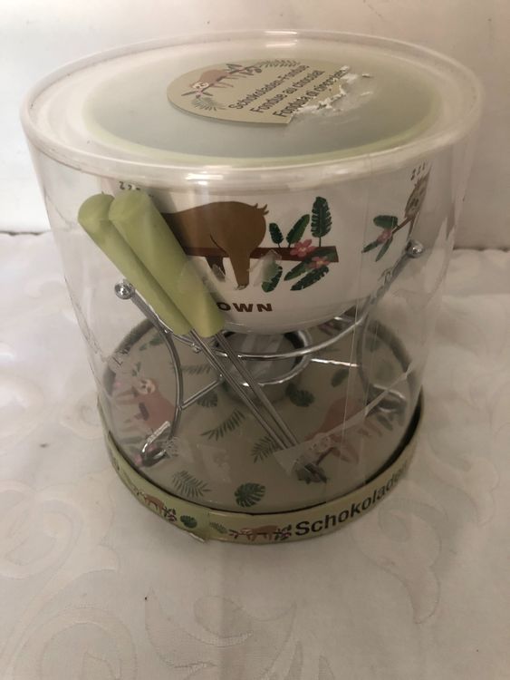 Schokoladen Fondue Set mit 4 Fonduegabeln | Kaufen auf Ricardo