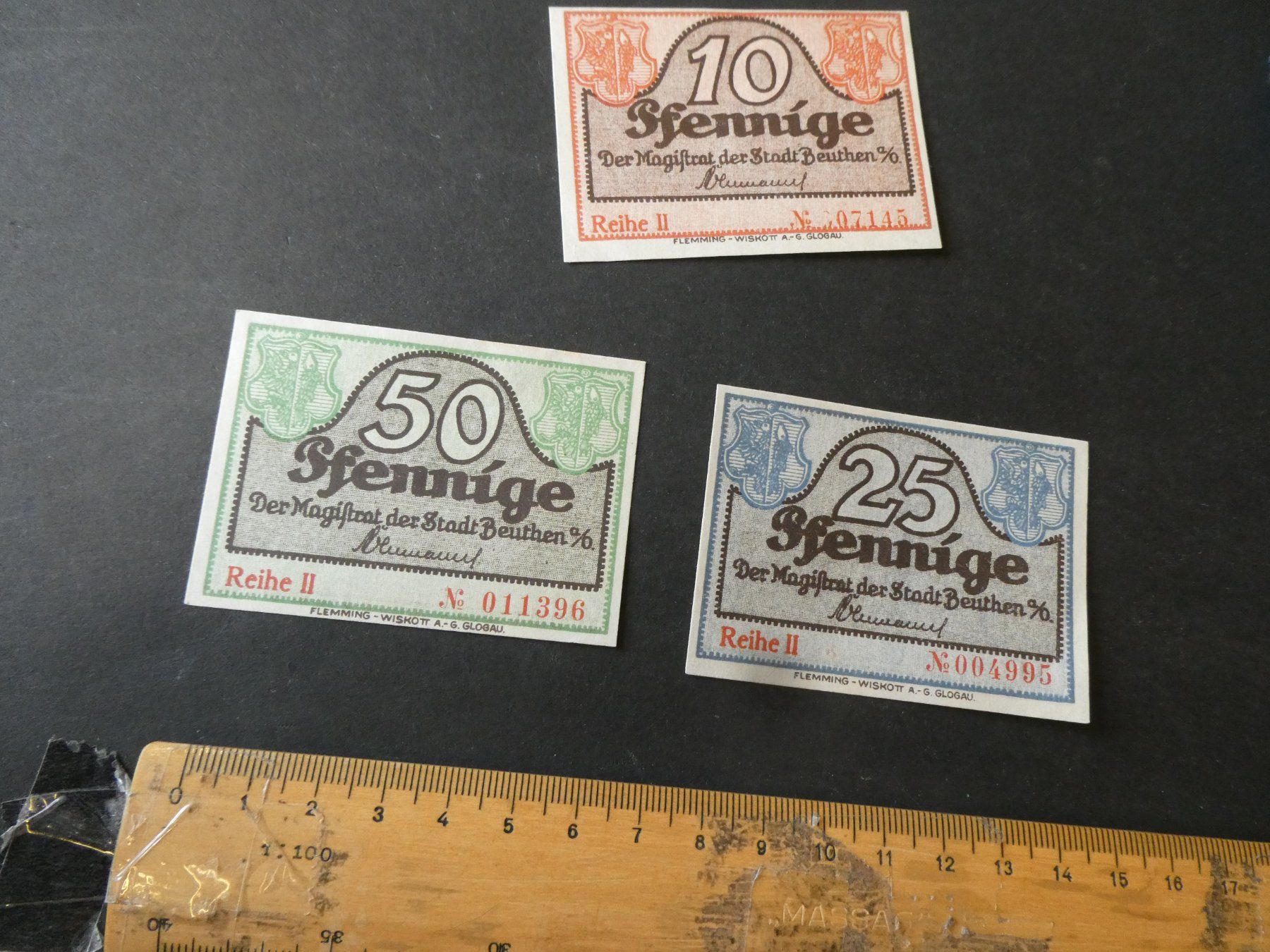 Banconote: Dt. Reich, Beuthen a.d. Oder - Notgeld – Usato da Hinterforst venduto da Rohusri