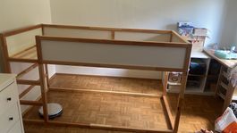 1 mal ikea hochbett / inklusive 1 grosse 1 kleine matratze