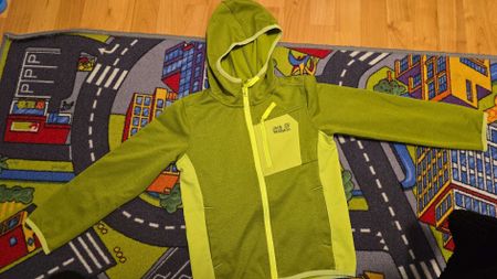 Jack Wolfskin Fleecejacke grün neuwertig