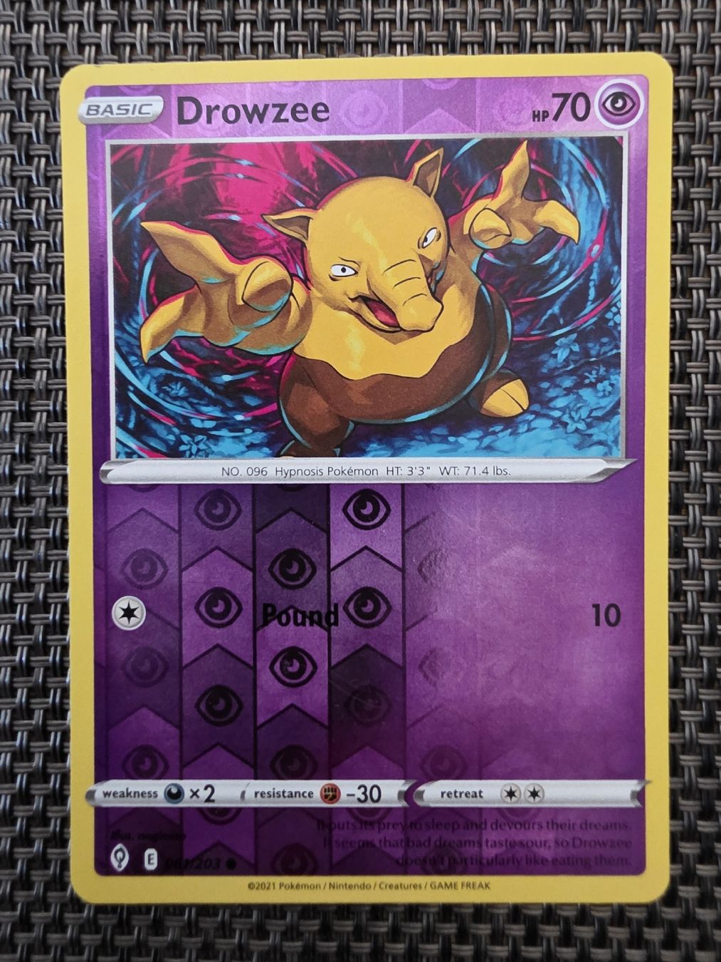 Pokémon Sammelbilder & Trading cards: Pokemon Drowzee Karte  – Gebraucht aus Alberswil von mario889