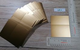 68 Exklusive mini Karten/Klappkarten, Gold