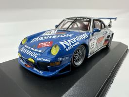 Porsche 911 GT2 (993) Evo 1:43 LeMans‘98,Acrylbox,MINICHAMPS