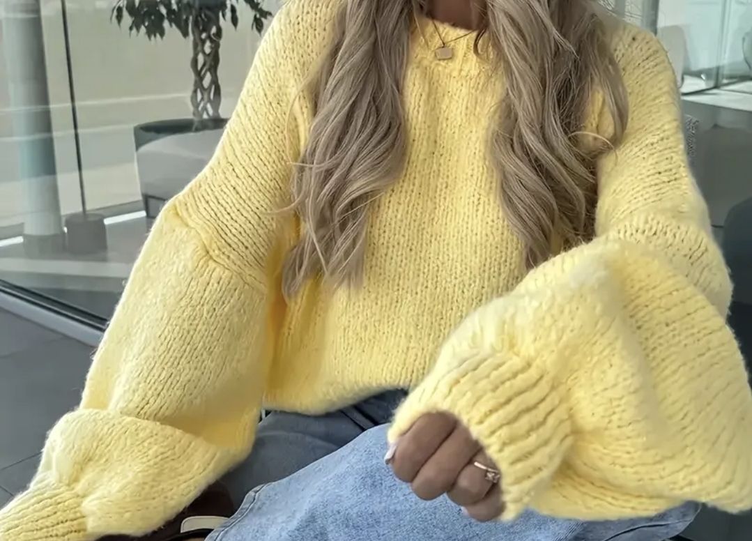 Pulls & Sweat-shirts: Pullover warmer Pulli gelb Strickpulli – Neuf (Voir description) à Pratteln par madi1990 1