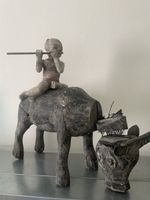 Large vietnamese puppet wood carving antique