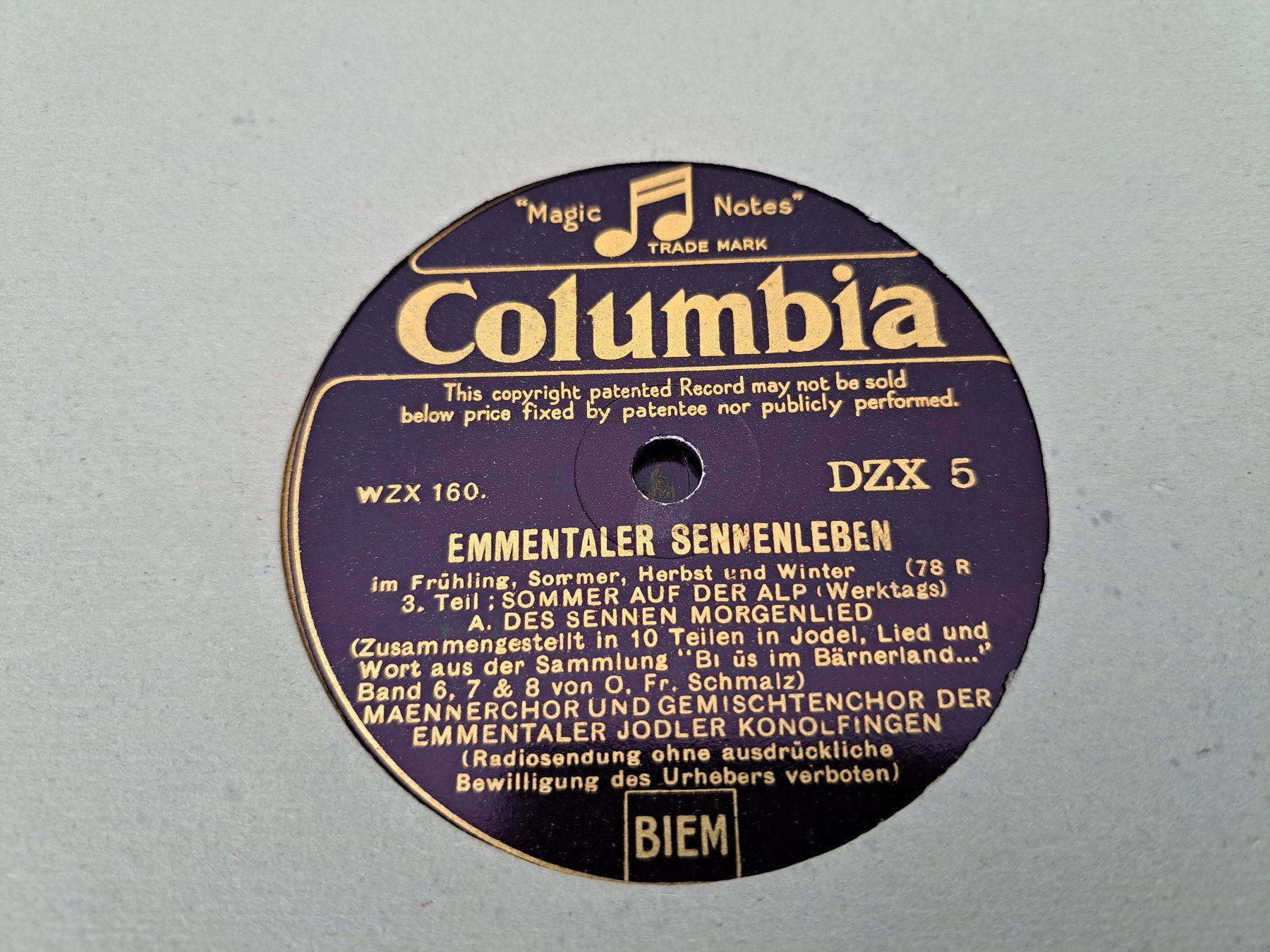 Dischi in vinile: Emmentaler Sennenleben, Teil 1-8, 4 Schellack-Platten – Usato da Zürich venduto da ad_leones 3