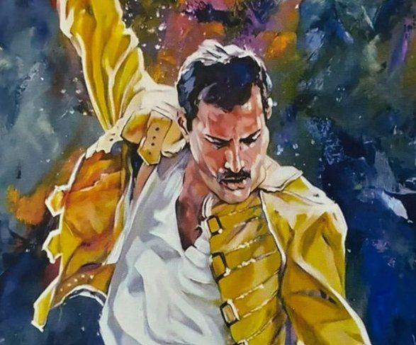 Schallplatten: Queen Freddie Mercury - schönes Blechschild - 20x30 CM - neu – Neu und originalverpackt aus Bremgarten AG von Eurotiz
