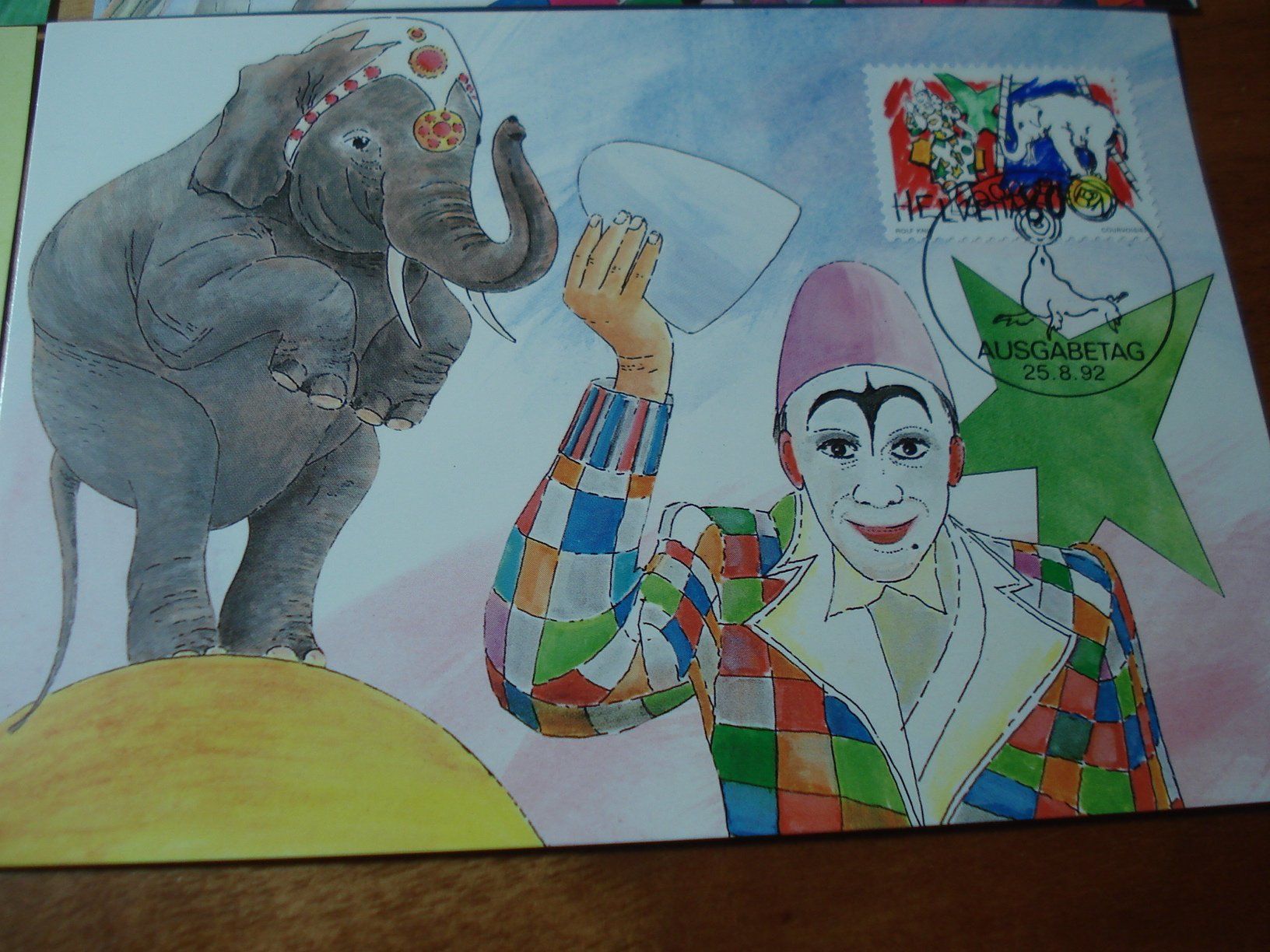 Alle Briefmarken: Satz Maximumkarten Circus, Rolf Knie 1992 – Gebraucht aus Niederwil AG von morostahu