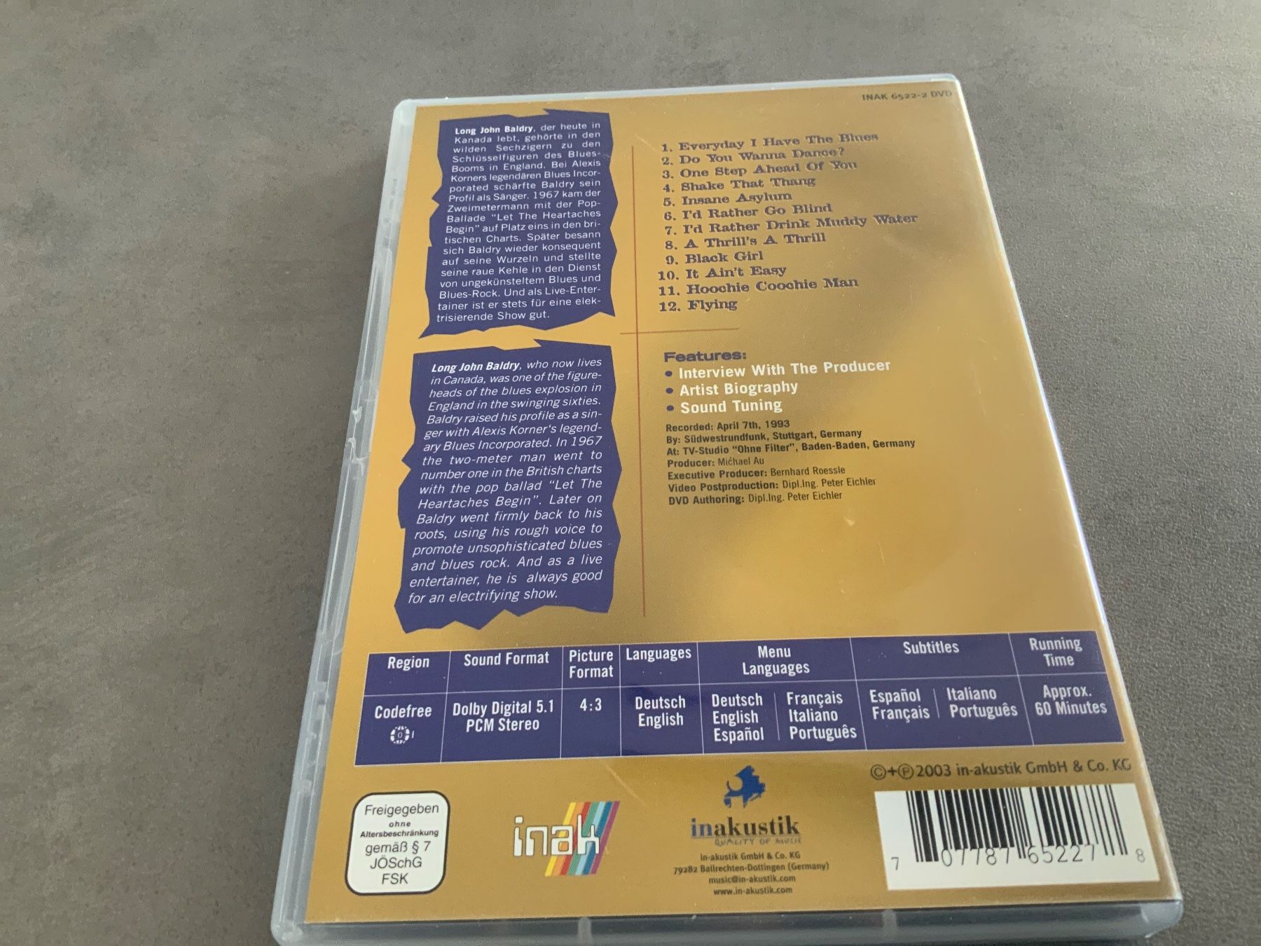 Tutti i DVDs: Long John Baldry in Concert, DVD – Usato da Uster venduto da Macita56 1