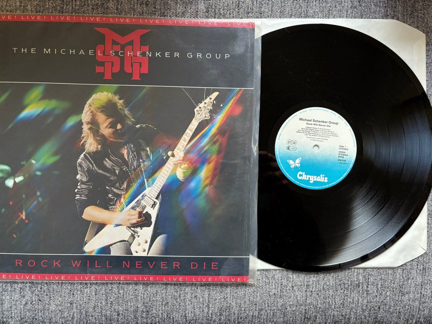 Dischi in vinile: The Michael Schenker Group - Rock Will Never Die - EU - 1984 – Usato da Zofingen venduto da Bigron