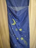 Blauer Kinderschlafsack mit Mond und Sterne Motiv, Top!
