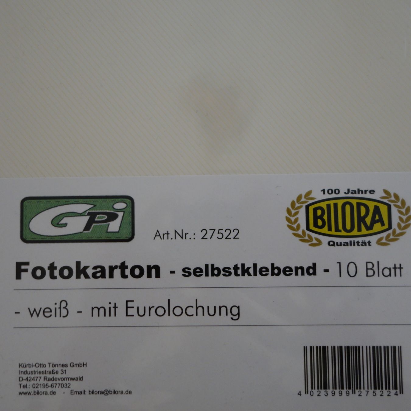 Carta: Fotokarton selbstklebend – Nuovo e nell'imballaggio originale da Ebnat-Kappel venduto da eri_p2sk 1