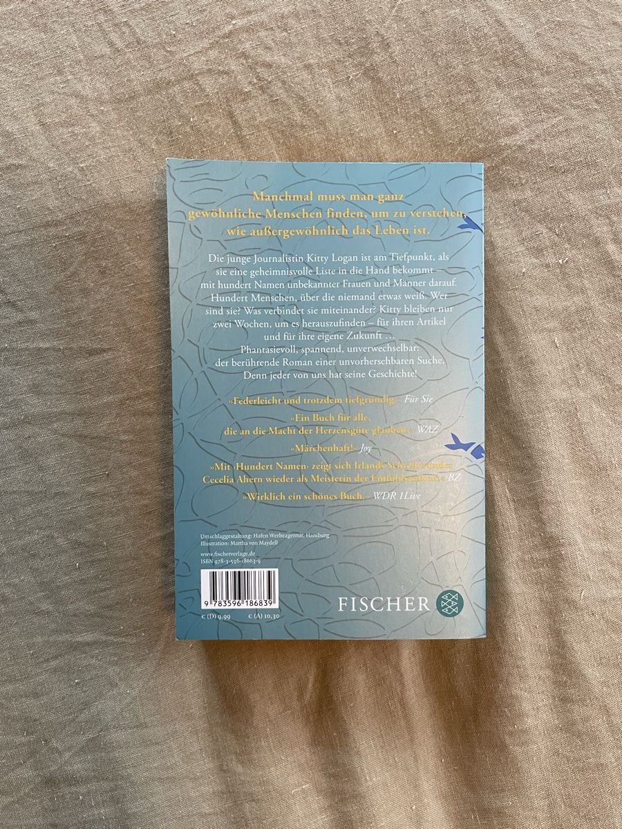 Cecelia Ahern Hundert Namen, Roman (Gebraucht) in Hirzel für CHF 2 mit Lieferung auf Ricardo