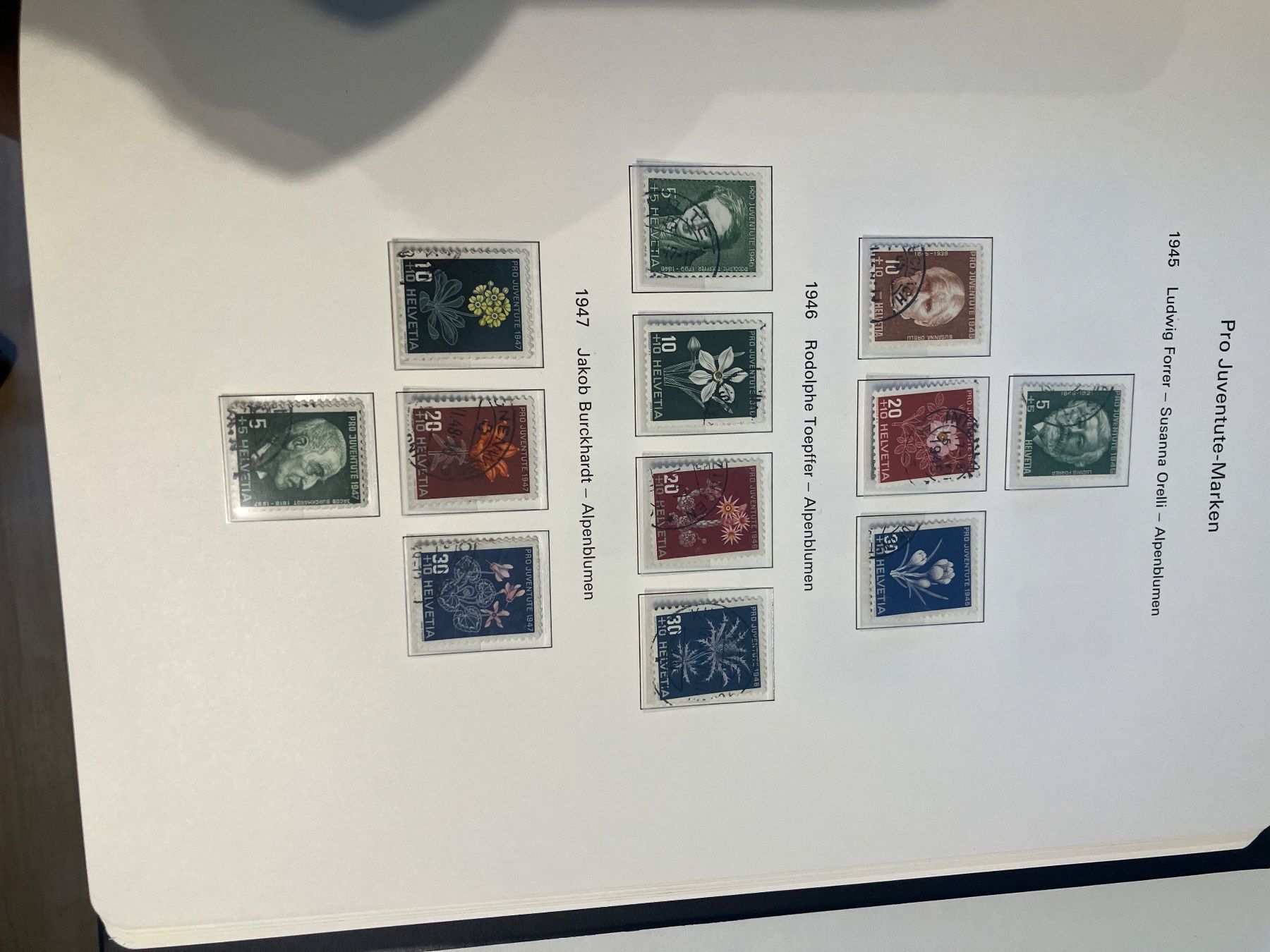 Tous les timbres: Pro Juventute 1912 - 1974 /bitte lesen – D'occasion à Baar par Ramona10 8