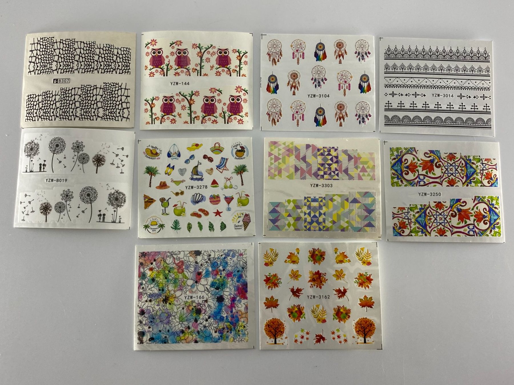 Sticker: 10 Bögen mit Wassertransfer Aufkleber No 1 – Nuovo (secondo la descrizione) da Langwiesen venduto da rtWebshop