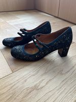 Chie Mihara Mary-Jane Modell Naima–Glitzer & Petrol, Gr. 41