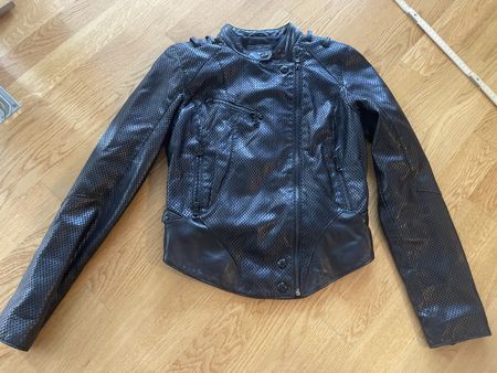 Guess Jeans Nappa-Lederjacke, Gr. S, Schwarz, Top Zustand!