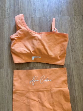 Sport-Set Damen Orange Grösse S Alpha Coutures Neu