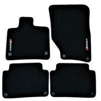 Velours Fussmatten für Audi Q7- RSQ7 4L 2005-2015 RQ7 Logo