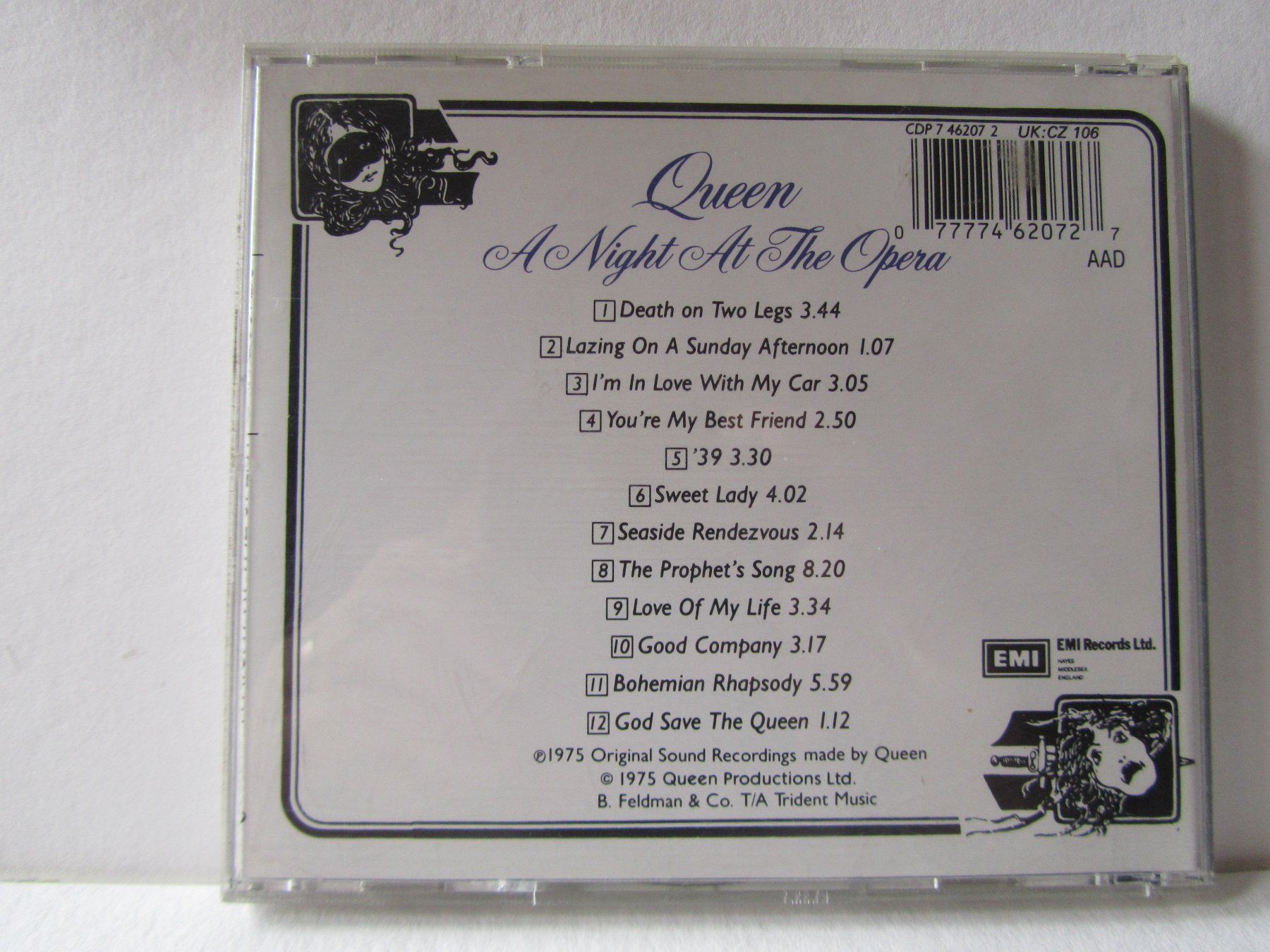 CD: CD Queen, a night at the opera – Usato da Weiningen ZH venduto da dietsch57 1