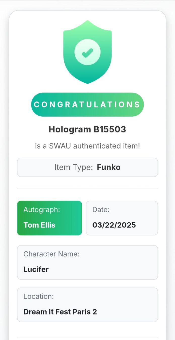 Autografi: Funko POP! Lucifer signed by Tom Ellis – Nuovo (secondo la descrizione) da Vernayaz venduto da fnkochase 9