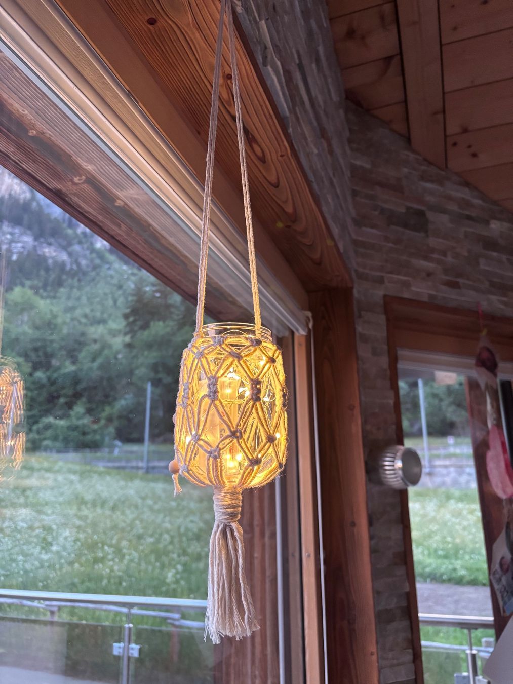 Lanterne: Makramee Lampion Neu! – Nuovo (secondo la descrizione) da St. Niklaus VS venduto da loumonrohandmade