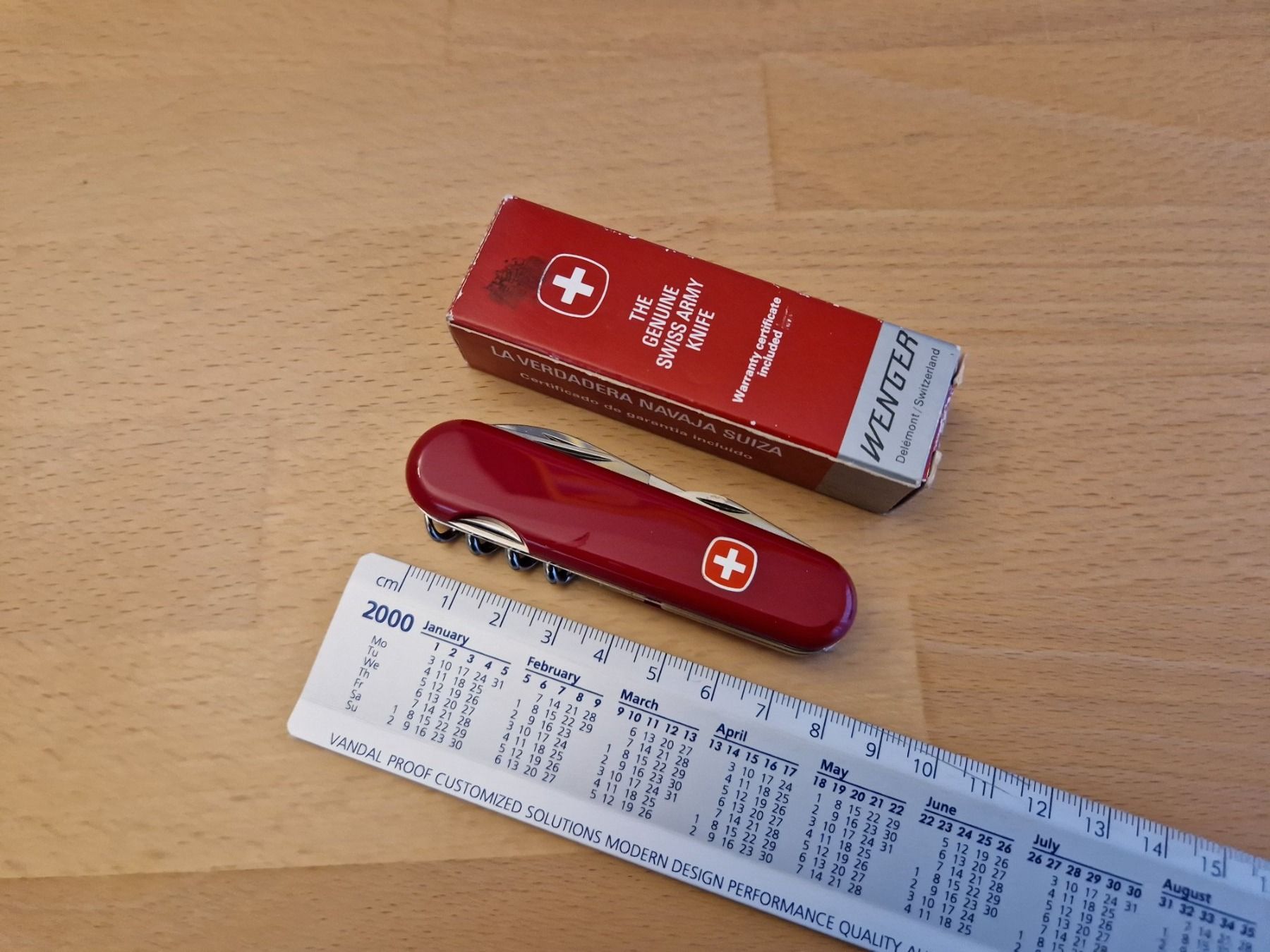 Wenger Coltelli tascabile: Taschenmesser (Aufrichte Schule Kolbenacker 1995) – Nuovo (secondo la descrizione) da Zwillikon venduto da Reweto 2