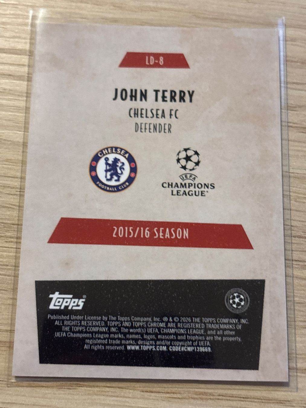 Topps Carte collezionabili: Topps Chrome UCC 25/26 John Terry Last Dance – Nuovo (secondo la descrizione) da Zürich venduto da BVBWINNER 1
