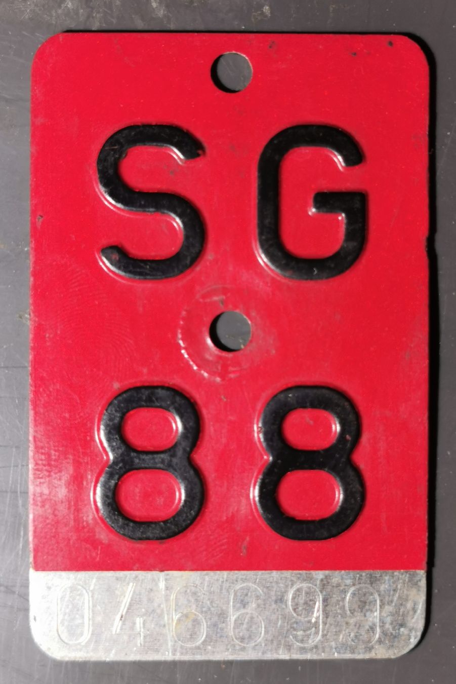 Insegne: Velonummer SG 88 – Usato da Dornach venduto da Ihsan2