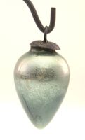 Weihnachtskugel Glaspendel Biedermeier Stil massiv Glas
