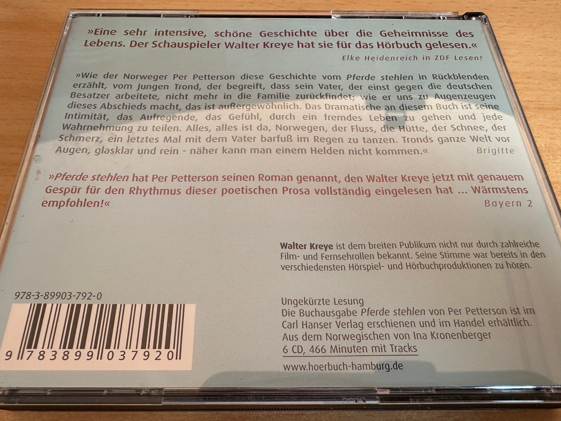 Audiolibri: Per Petterson - Pferde stehlen - 6 CD – Usato da Rikon im Tösstal venduto da Alpenmutz 1