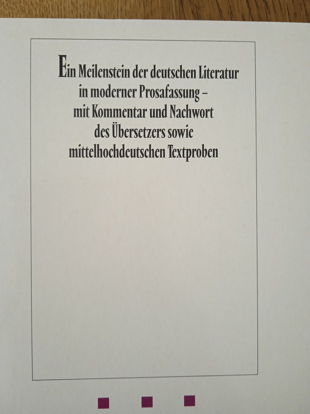 Libri: Wolfram von Eschenbach Parzival – Usato da Rothrist venduto da MaSa82 1
