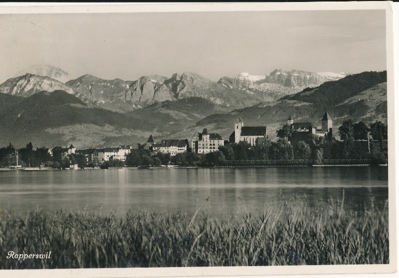 Cartoline postali: Rapperswil - vom See + 1937 – Usato da Emmenbrücke venduto da teestube