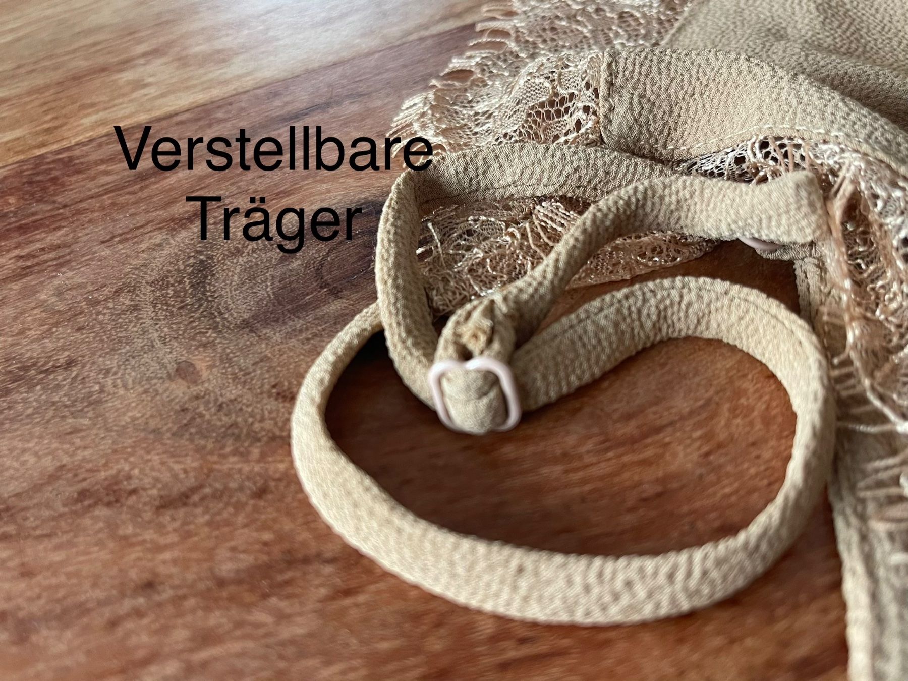Na-kd Top: NA-KD Tank-Top mit Spitze, Gr. 36, hellbraun – Usato da Wangen b. Olten venduto da VeraHa 2