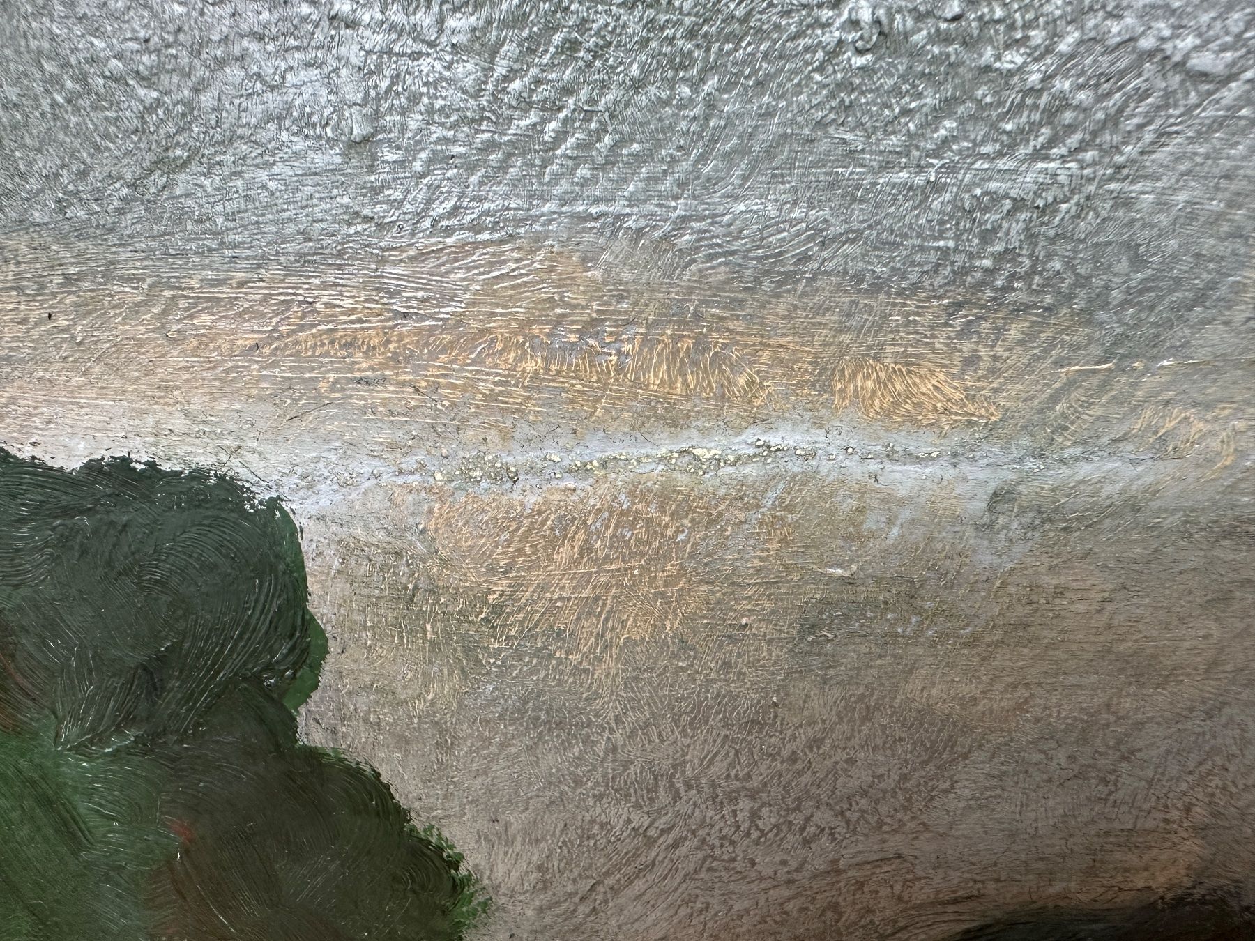 Dipinti: Gemälde Ölbild Monogramm E.M. im Rahmen Restaurationsspuren – Usato da arlesheim venduto da Art.en1 2