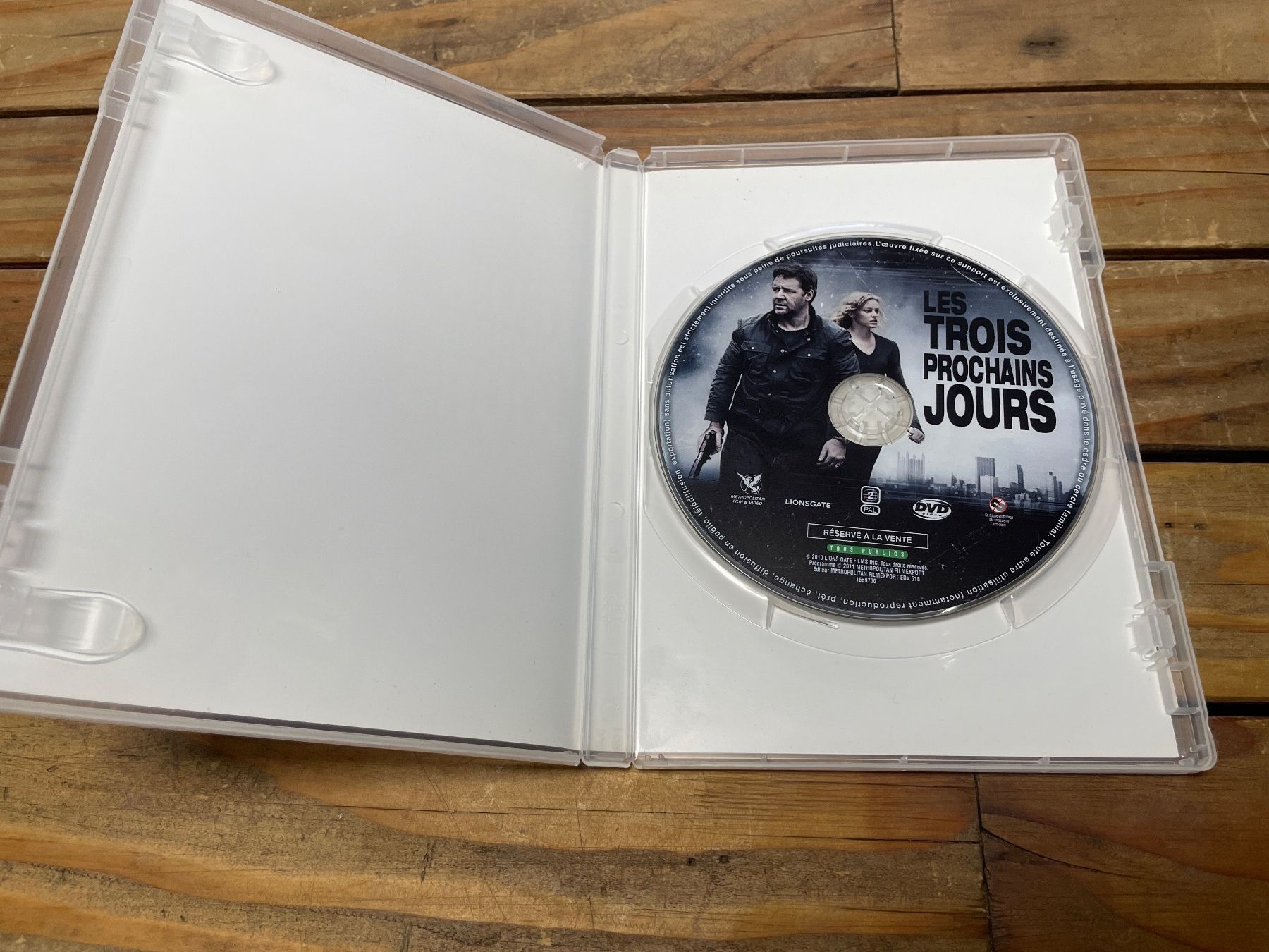 Tous les DVDs: DVD les trois prochains jours – D'occasion à moudon par faucheur2 2