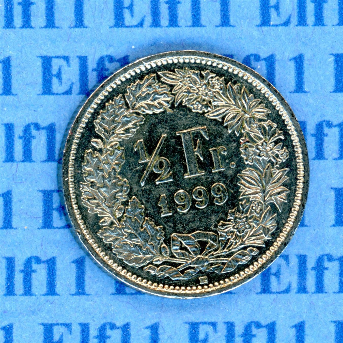 Tutti le monete: CHF___0.50 1999 -vz 50 Rappen – Usato da Widnau venduto da Elf11