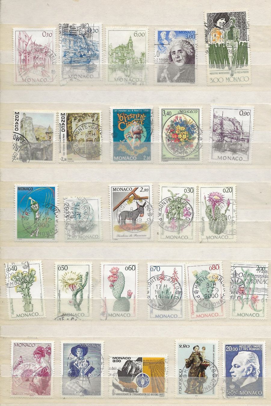 Tutti i francobolli: Monaco Lot 1974 .... – Usato da Sion venduto da PierreP01 1