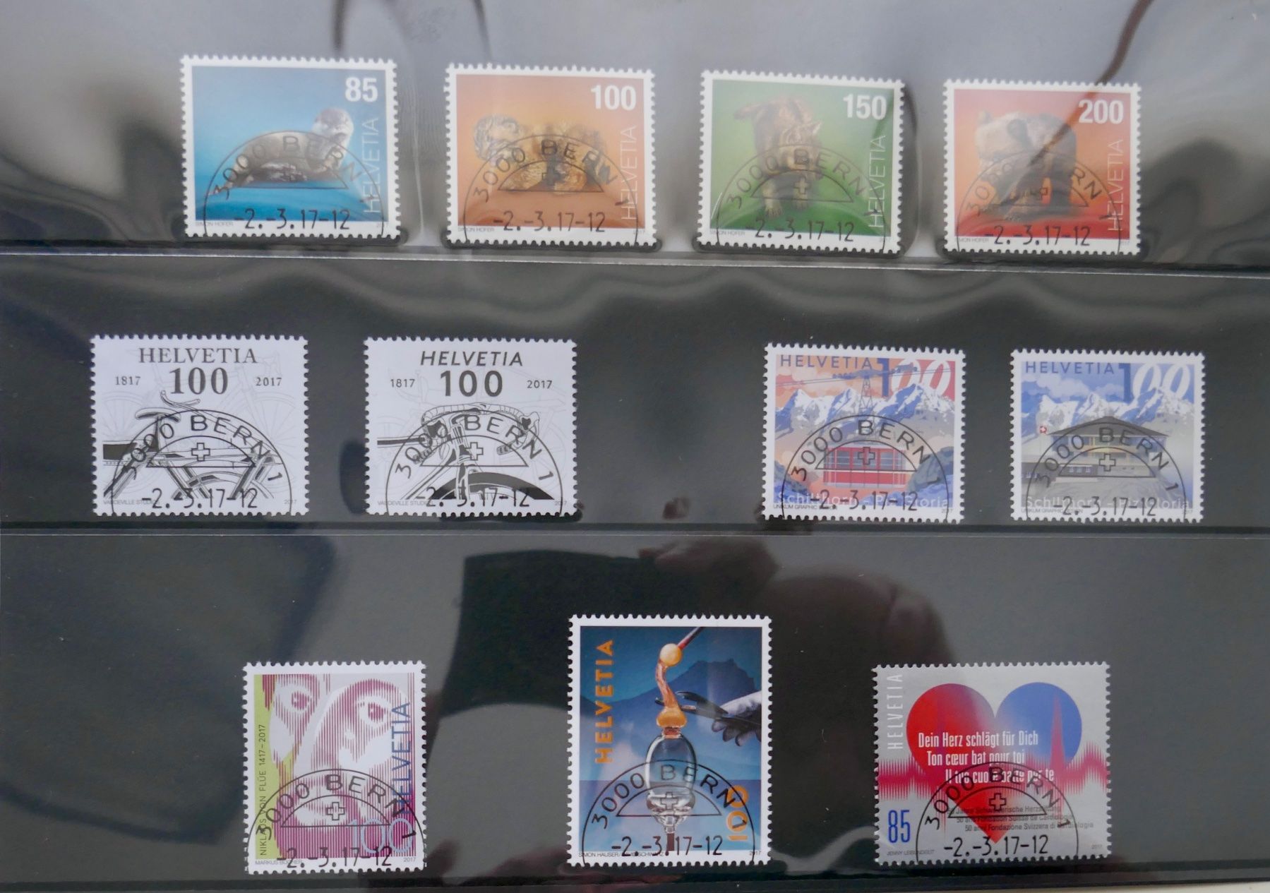 Tous les timbres: Schweizer Briefmarken ET-Jahresserie 2017 – Neuf (Voir description) à Möhlin par PHILABARTIS 2