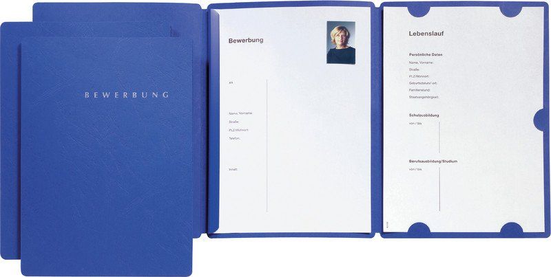 Buste & buste per spedizione: PAGNA® Bewerbungsmappe Select blau – Nuovo e nell'imballaggio originale da Oensingen venduto da Liquidations-Shop