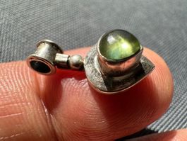 Wunderschöner Peridot Anhänger aus  Handarbeit 925 Silber